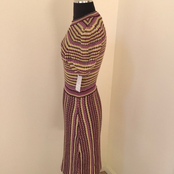 NWT! FREE PEOPLE Pink Combo Size S Knit Dress - Picture 3 of 8